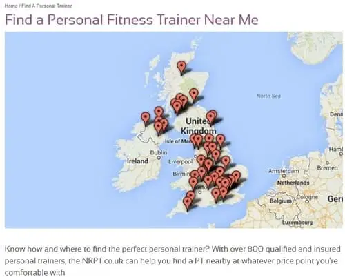 personal trainer directory uk