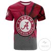 Alabama Crimson Tide All Over Print T-Shirt Men’s Basketball Net Grunge Pattern – NCAA