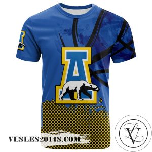 Alaska Nanooks All Over Print T-Shirt Men’s Basketball Net Grunge Pattern – NCAA