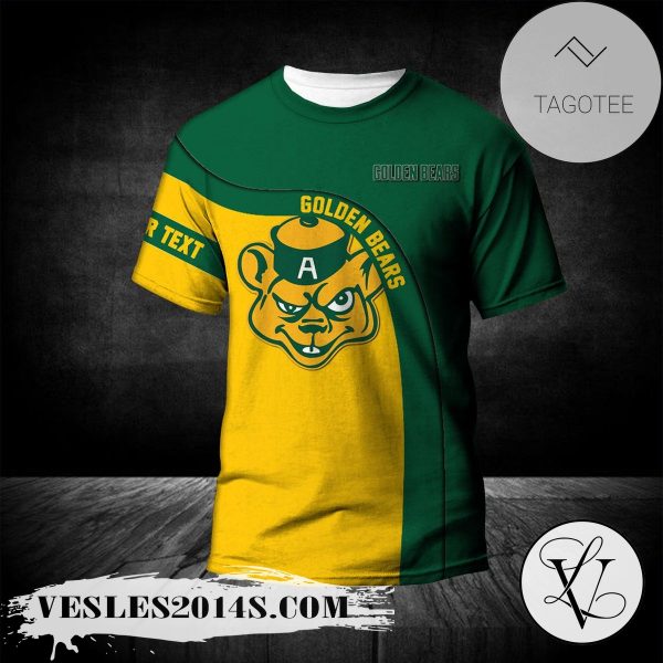 Alberta Golden Bears T-shirt Curve Personalized Custom Text  – CA CIS