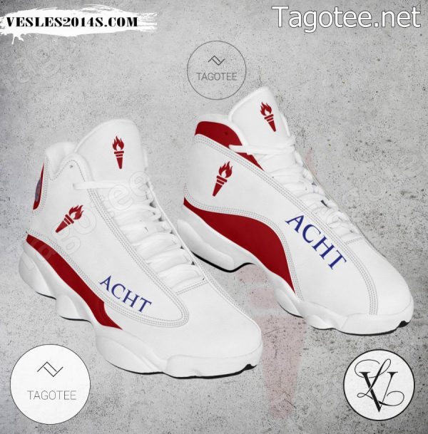 American College of Healthcare and Technology Logo Air Jordan 13 Shoes