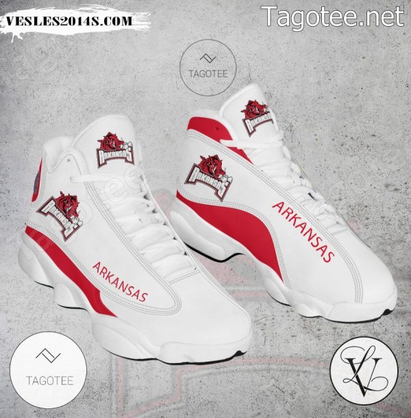 Arkansas NCAA Logo Air Jordan 13 Shoes