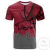 Arkansas Razorbacks All Over Print T-Shirt Men’s Basketball Net Grunge Pattern – NCAA