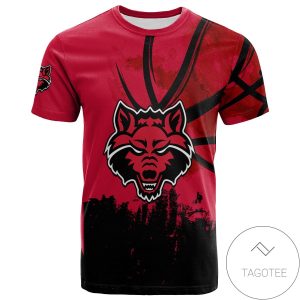 Arkansas State Red Wolves All Over Print T-Shirt Men’s Basketball Net Grunge Pattern – NCAA