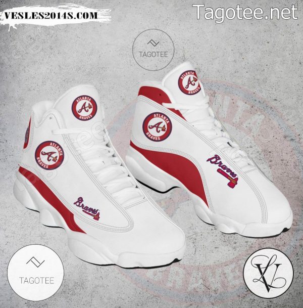 Atlanta Braves Logo Air Jordan 13 Shoes