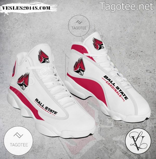 Ball State NCAA Logo Air Jordan 13 Shoes