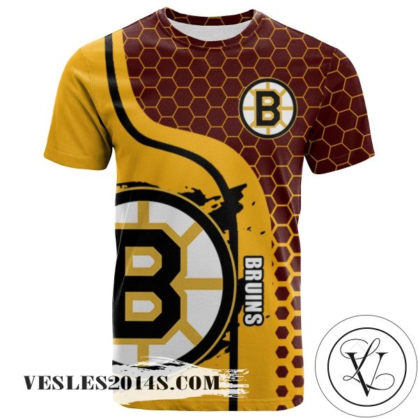 Boston Bruins All Over Print T-Shirt My Team Sport Style – NHL