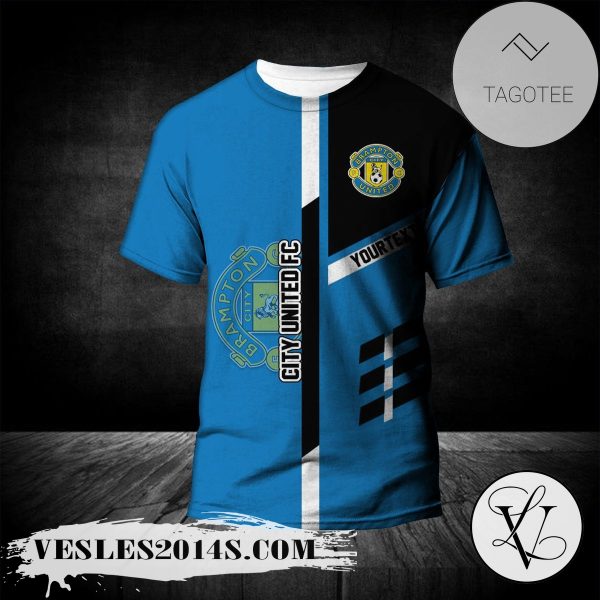 Brampton City United FC T-Shirt Personalized Custom Text  – CA SOCCER