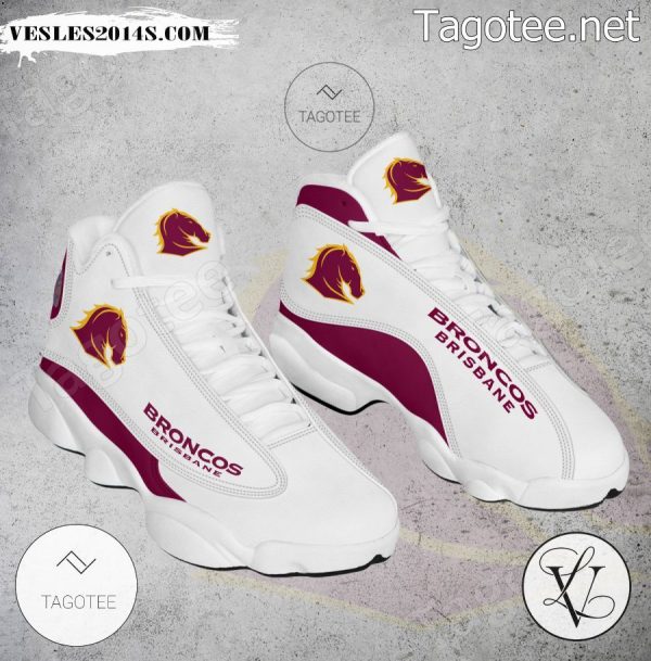 Brisbane Broncos Logo Air Jordan 13 Shoes