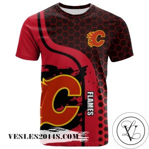 Calgary Flames All Over Print T-Shirt My Team Sport Style – NHL