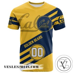 California Golden Bears All Over Print T-Shirt Sport Style Logo  – NCAA