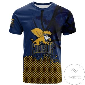 Canisius Golden Griffins All Over Print T-shirt Men’s Basketball Net Grunge Pattern – NCAA