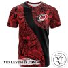 Carolina Hurricanes All Over Print T-shirt Polynesian   – NHL