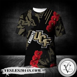 Central Florida Knights All Over Print T-shirt Sport Style Keep Go On  – NCAA