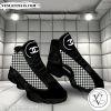 Chanel Black White Air Jordan 13 Shoes