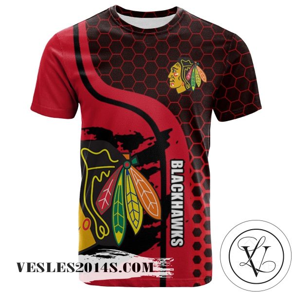 Chicago Blackhawks All Over Print T-shirt My Team Sport Style – NHL