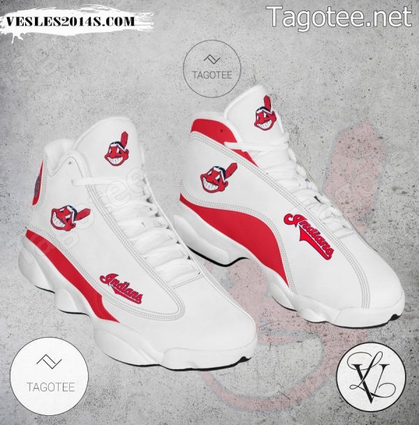 Cleveland Indians Logo Air Jordan 13 Shoes