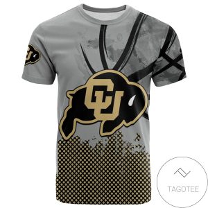 Colorado Buffaloes All Over Print T-shirt Men’s Basketball Net Grunge Pattern – NCAA