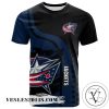 Columbus Blue Jackets All Over Print T-shirt My Team Sport Style – NHL