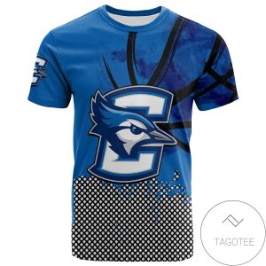 Creighton Bluejays All Over Print T-shirt Men’s Basketball Net Grunge Pattern – NCAA