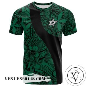 Dallas Stars All Over Print T-shirt Polynesian   – NHL