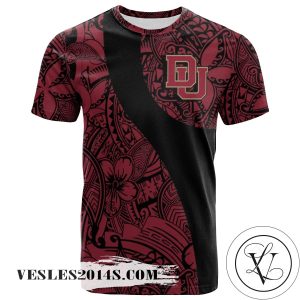 Denver Pioneers All Over Print T-shirt Polynesian   – NCAA