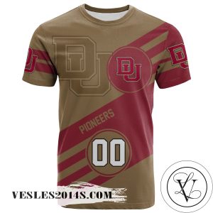 Denver Pioneers All Over Print T-shirt Sport Style Logo   – NCAA