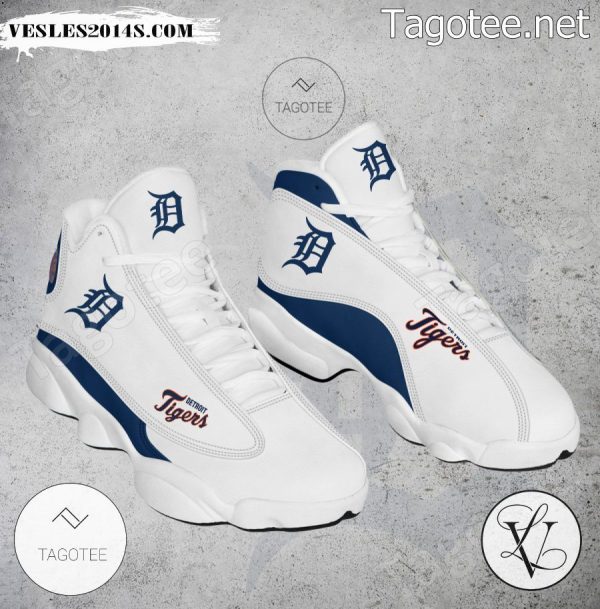 Detroit Tigers Logo Air Jordan 13 Shoes