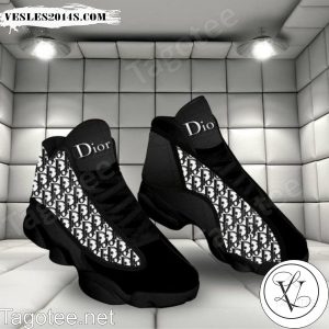 Dior Black White Air Jordan 13 Shoes