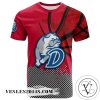 Drake Bulldogs All Over Print T-shirt Men’s Basketball Net Grunge Pattern – NCAA