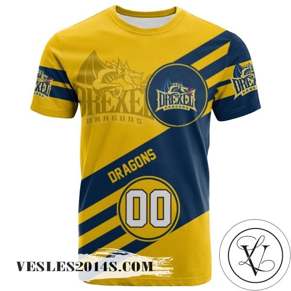 Drexel Dragons All Over Print T-shirt Sport Style Logo   – NCAA