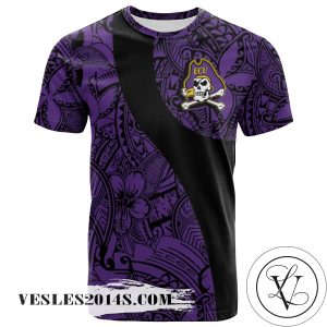 East Carolina Pirates All Over Print T-shirt Polynesian   – NCAA