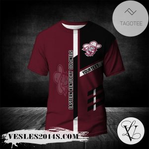 Eastern Kentucky Colonels Personalized Custom Text All Over Print T-shirt  – NCAA