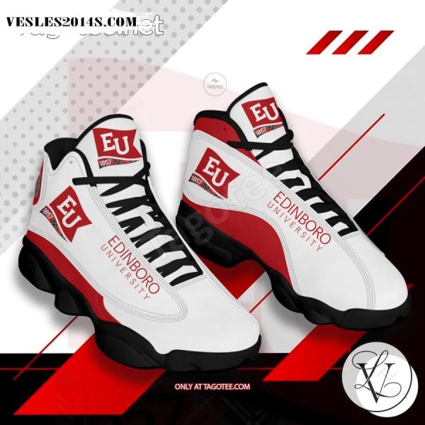 Edinboro University of Pennsylvania Logo Air Jordan 13 Shoes