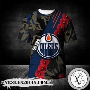 Edmonton Oilers All Over Print T-shirt Sport Style Keep Go on – NHL