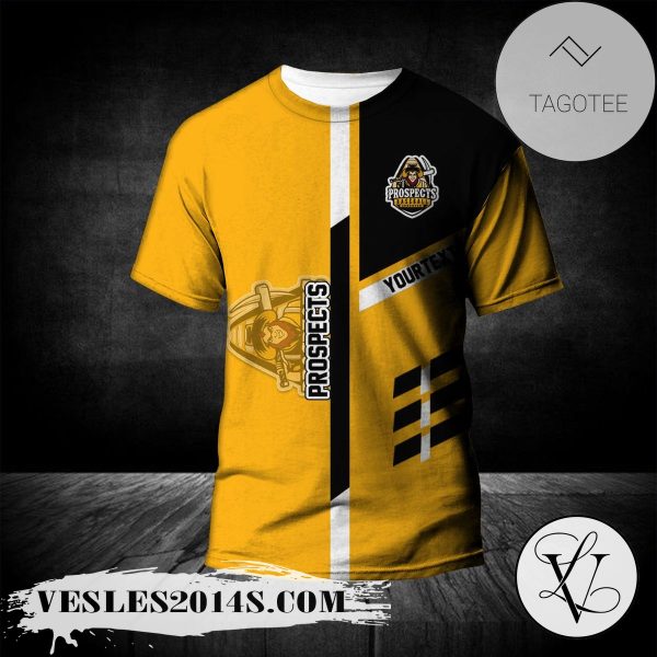 Edmonton Prospects T-Shirt Personalized Custom Text  – CA BASEBALL