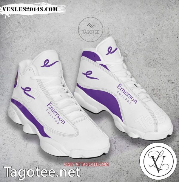 Emerson College Logo Air Jordan 13 Shoes