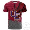 Evansville Purple Aces All Over Print T-shirt Men’s Basketball Net Grunge Pattern – NCAA