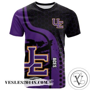 Evansville Purple Aces All Over Print T-shirt My Team Sport Style – NCAA