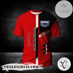 Florida Atlantic Owls Personalized Custom Text All Over Print T-shirt  – NCAA