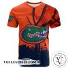 Florida Gators All Over Print T-shirt Men’s Basketball Net Grunge Pattern – NCAA