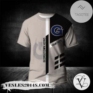 Georgetown Hoyas Personalized Custom Text All Over Print T-shirt  – NCAA