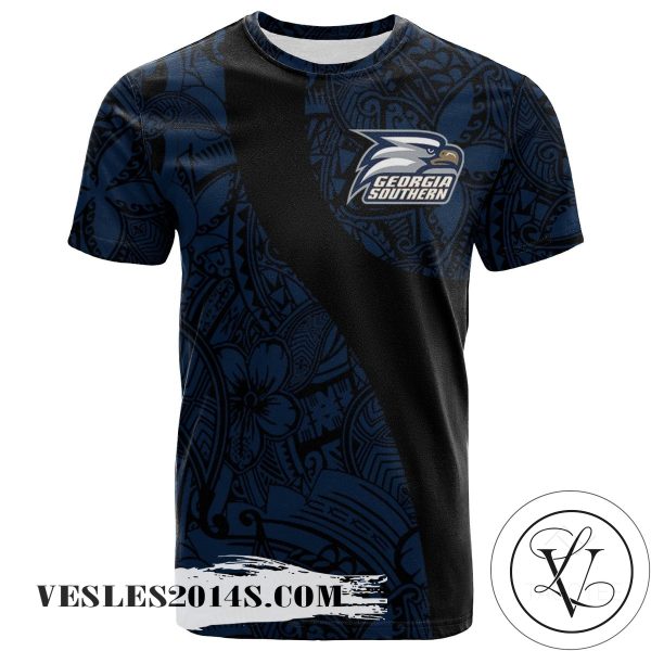 Georgia Southern Eagles All Over Print T-shirt Polynesian   – NCAA