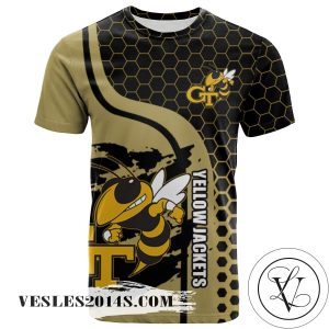 Georgia Tech Yellow Jackets All Over Print T-shirt My Team Sport Style – NCAA