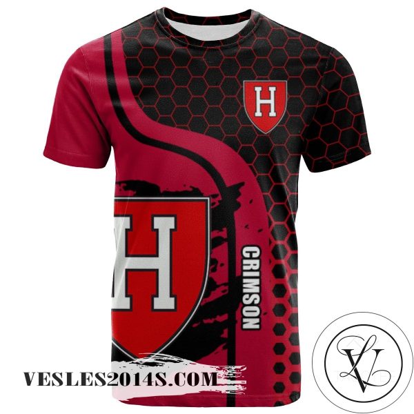 Harvard Crimson All Over Print T-shirt My Team Sport Style – NCAA