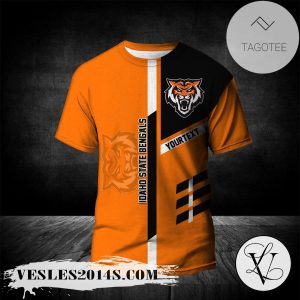 Idaho State Bengals Personalized Custom Text All Over Print T-shirt  – NCAA