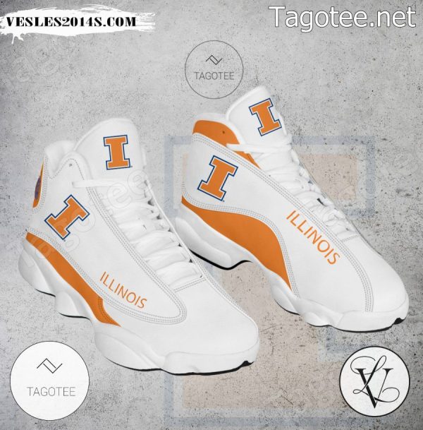 Illinois NCAA Logo Air Jordan 13 Shoes