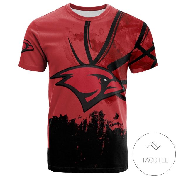 Incarnate Word Cardinals All Over Print T-shirt Men’s Basketball Net Grunge Pattern – NCAA