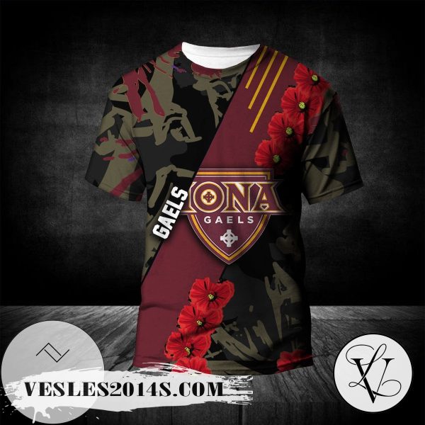 Iona Gaels All Over Print T-shirt Sport Style Keep Go on – NCAA