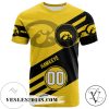 Iowa Hawkeyes All Over Print T-shirt Sport Style Logo   – NCAA